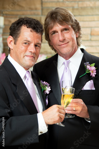 Photo: Gay Couple at Wedding Reception Gay Couple at Wedding Reception