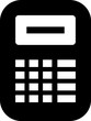 Vector calculator icon isolated