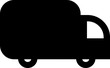 Vector delivery truck icon isolated