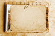 Vintage background with old paper, letters and photos