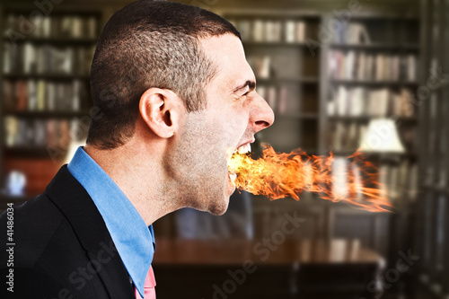 Photo: Angry businessman Angry businessman