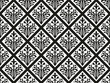 Seamless geometrical gothic floral vector ornament
