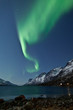 Aurora Borealis reflecting in the sea