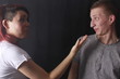 Foto: Pärchen hat Streit Pärchen hat Streit