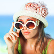 Woman in hat