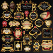 vector set of labels with gold elements