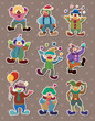 clown stickers