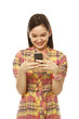 Young Woman Sending a Text Message