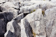 Rainwater carved marble rock called karren