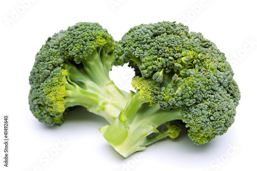 Photo: Broccoli isolated on white background Broccoli isolated on white background