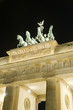 Brandenburg Gate Berlin Germany Europe night  scene sculpture de