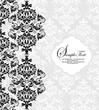 Abstract flower card with place for text