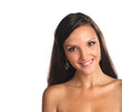 Close-up portrait of beautiful young woman
