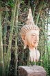 wood buddha face