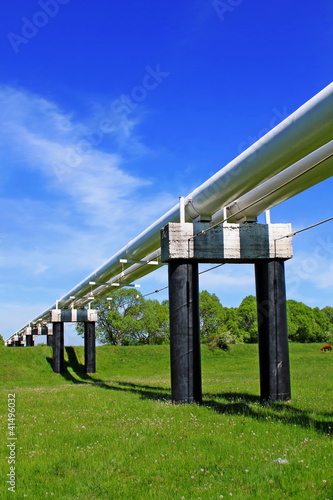 Photo: The high pressure pipeline The high pressure pipeline