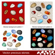 Vector precious stones