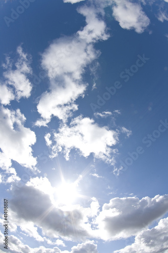 Photo: Sunshine, blue summer sky. Sunshine, blue summer sky.