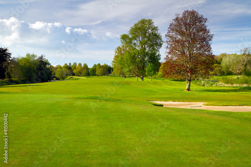 Photo: Idyllic golf course scenery Idyllic golf course scenery