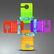 Photo en ligne au meilleur prix Vector - Set of Colorful Text Box