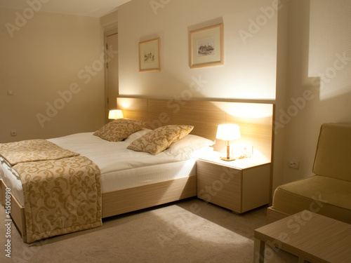 Photo: Modern design of a bedroom Modern design of a bedroom