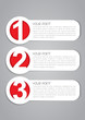 One, Two, Three vector labels