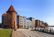Waterfront Motlawa in Gdansk, Poland.