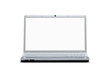 Photo: Blank laptop with clipping path for the screen Blank laptop with clipping path for the screen