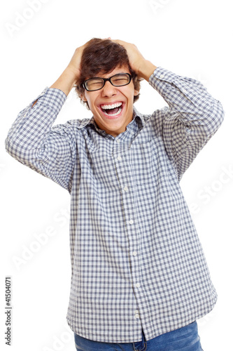 Photo: Really happy latin student Really happy latin student