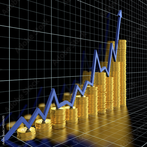 Illustration: Business graph Business graph