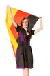 Deutschland Fan im Dirndl