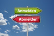 Anmelden - abmelden
