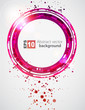 Abstract color technology circles. Vector