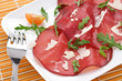 Bresaola con rucola e parmigiano