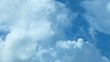Time lapse of a blue cloudy sky