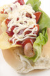hotdog with potato chips hotdog with potato chips