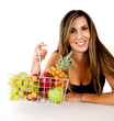 Photo: Woman with fruits Woman with fruits