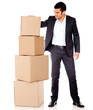 Businessman moving