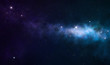 blue and purple nebula