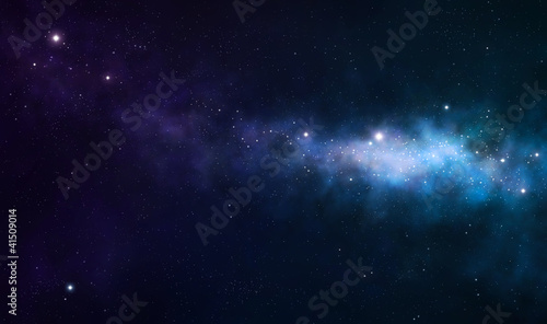 Illustration: blue and purple nebula blue and purple nebula
