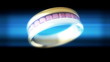 Ring with rubies around it with shine effect Ring with rubies around it with shine effect
