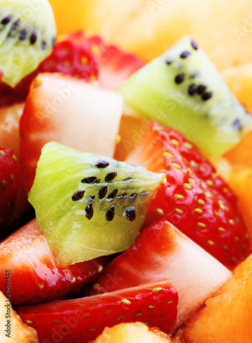 Foto: Fruit salad macro Fruit salad macro