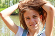 Girl on the nature Girl on the nature