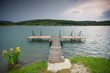 pier in lake