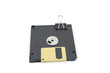 Floppy disc for computer and clip