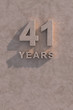 41 years 3d text