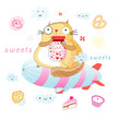 cat is a sweet tooth