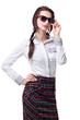 Woman with sunglasses
