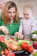 Vegetable salad preparation