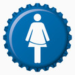 Tapón botella lavabo mujer