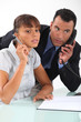 Colleagues working together